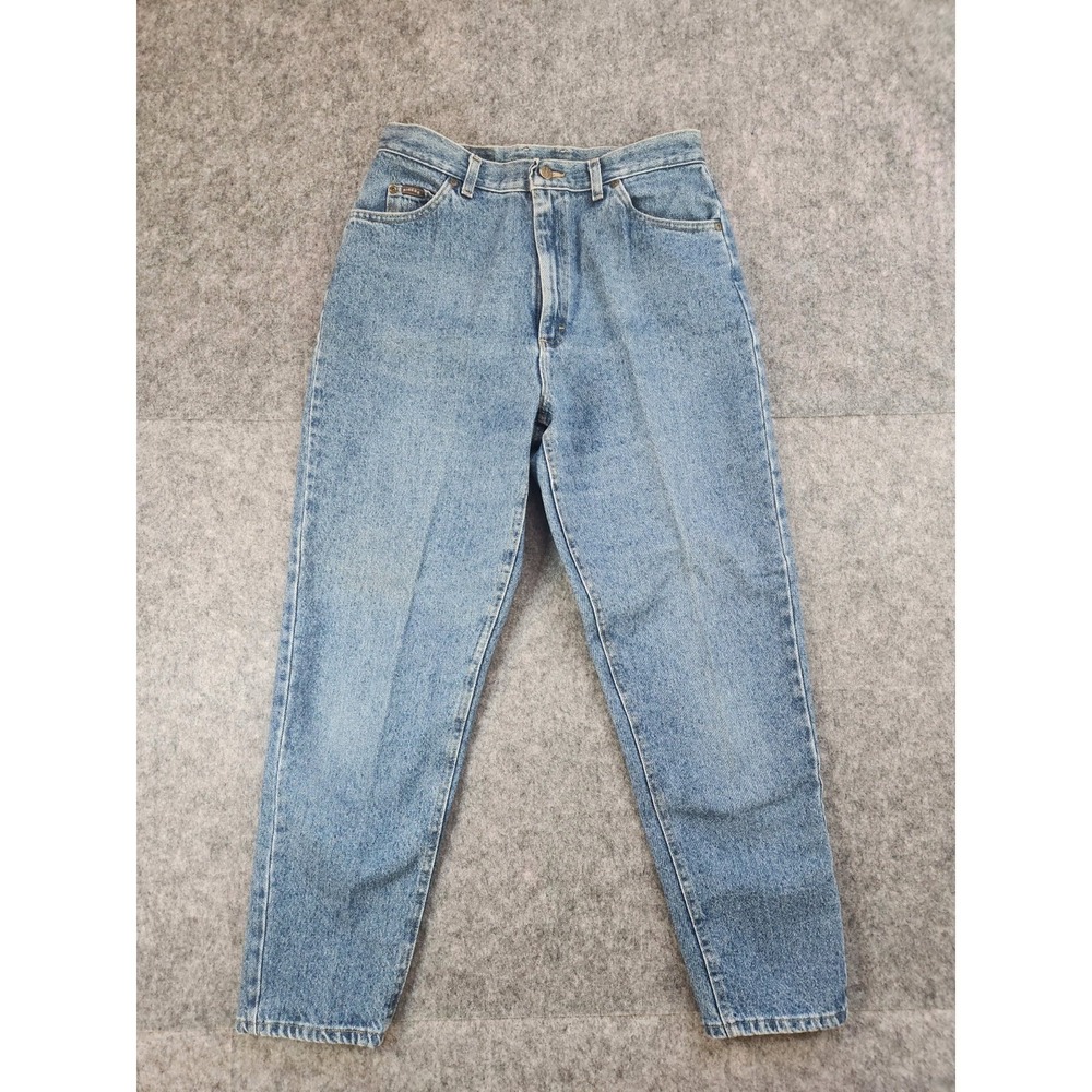 Lee Denim Riders Jeans Womens 16 Med (Measures 31x28) Light Wash Made in USA VTG